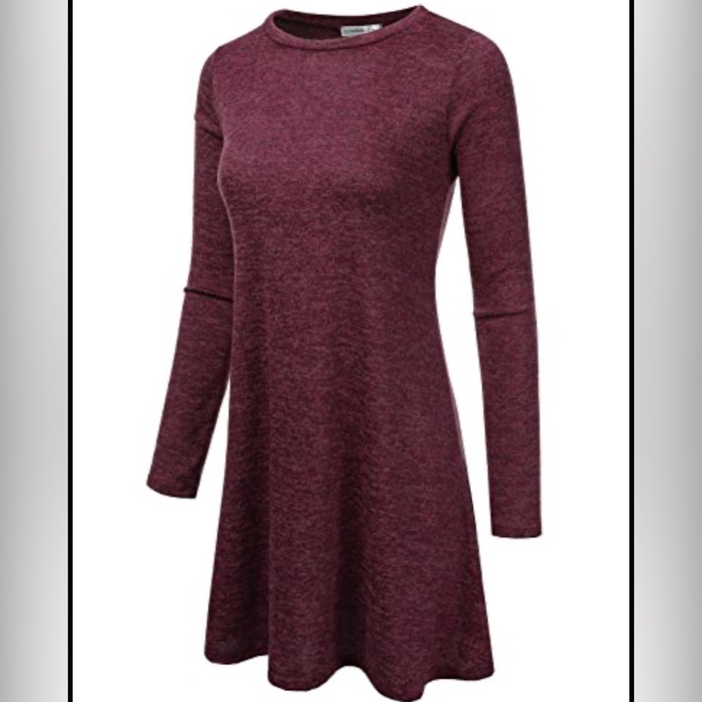 Loose fit, long sleeve dress